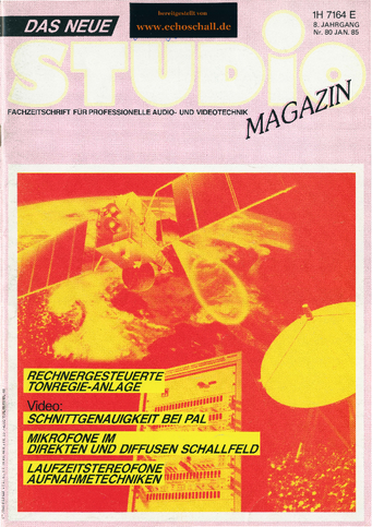 Studio Magazin Heft 80-Laufzeitstereofone Aufnahmetechniken-Entwicklung eines HF-Kondensatormikrofons