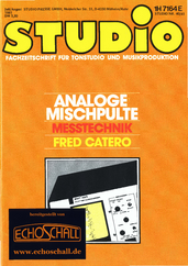 [Translate to Englisch:] Studio Magazin Heft 40-41-Fred Catero über Drum Recording-Marktübersicht Messtechnik