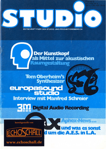 Kunstkopf-Oberheim Synthesizer-Europasound-Studio