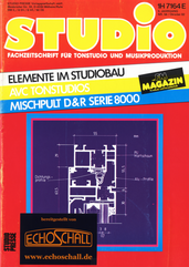[Translate to Englisch:] Studio Magazin Heft 55-AVC Tonstudios-Mischpult D&R Serie 8000-Studiobau