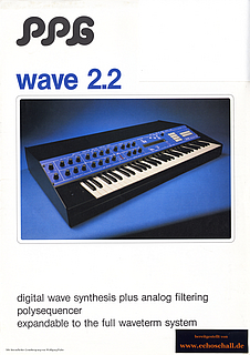 PPG Prospekt Wave 2.2 Synthesizer deutsch english