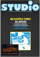 Heft 15-EMI Elektrola-Studios-AES Notizen 