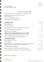 Schoeps Preisliste Mikrofone 1989 deutsch