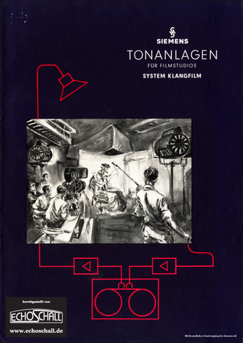 Siemens Klangfilm Prospekt Tonanlagen für Filmstudios 1953 deutsch