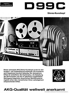 AKG Prospekt D99c Kunstkopfmikrofon deutsch