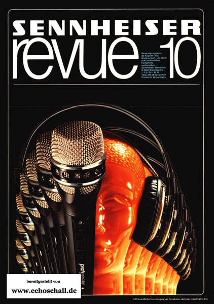 Sennheiser Katalog micro-revue 10 1979 deutsch