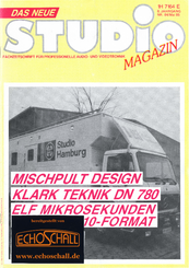 Studio Magazin Heft 84-Test Klark Teknik DN780 Effektgerät-Eela Audio SBM Mischpult