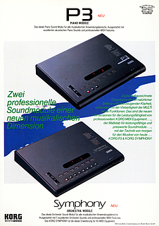 Korg Prospekt P3 Piano Module Symphony Orchestra Module deutsch