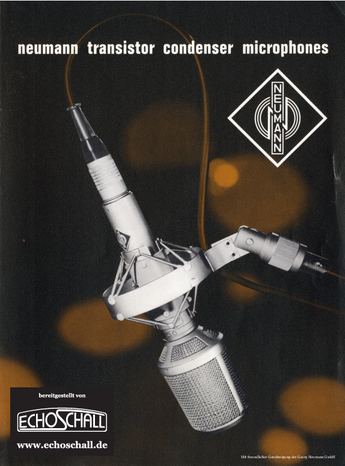 Neumann Catalog Microphones 1967 english