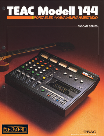 Teac Tascam Prospekt Model 144 Vierspur-Recorder 1980 deutsch