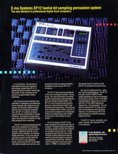 E-mu Systems Brochure SP-12 Drumsampler english