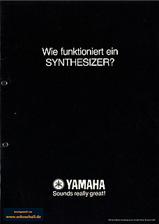 Yamaha Infobroschüre "Wie funktioniert ein Synthesizer?" deutsch