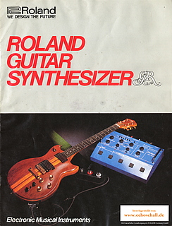 Roland Prospekt Guitar Synthesizer GR-300 GR-100 GR-33b 1982 deutsch