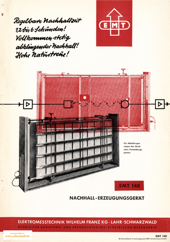 EMT Prospekt 140 Nachhallplatte deutsch