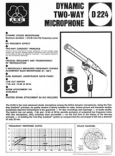 AKG Brochure D224 Microphone english