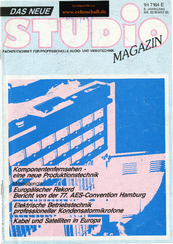 Studio Magazin Heft 82-Elektrische Betriebstechnik professioneller Kondensatormikrofone-AES Hamburg 1985