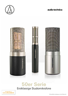 Audio Technica Prospekt 50er Serie Mikrofone 2018 deutsch