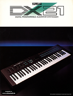 Yamaha Brochure DX21 Synthesizer 1985 english