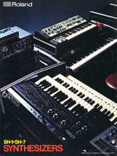 Roland Prospekt SH-7 SH-1 Synthesizers deutsch