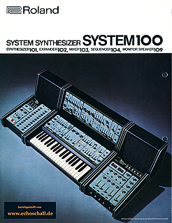 Roland Brochure System 100 Modular Synthesizer 1977 english