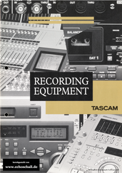 Tascam Catalog Recording Equipment 1998 deutsch