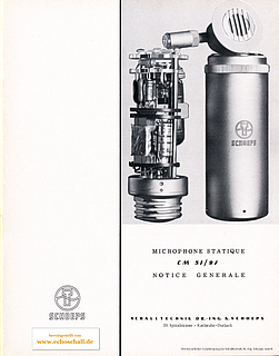Schoeps Brochure CM51/9F Microphone Statique français