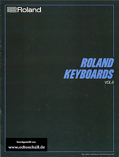 Roland Catalog Keyboards Volume 6 1984 english