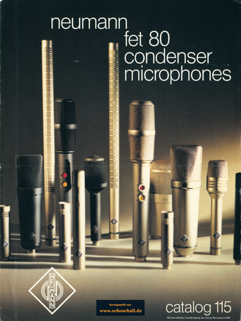 Neumann Catalog 115 Microphones 1983 english