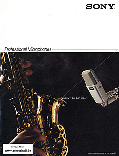 Sony Catalog Professional Microphones 1981 english