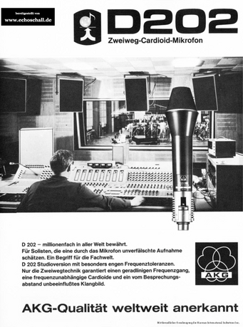 AKG Prospekt D202 Mikrofon deutsch