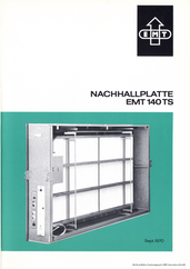 EMT Prospekt 140TS Stereo-Nachhallplatte 1970 deutsch