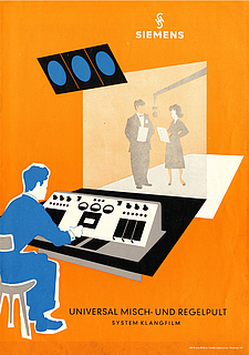 Siemens Klangfilm Prospekt Universal Misch- und Regelpult 1954 deutsch